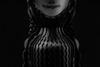 Nähere Ansicht des Raketentriebwerks