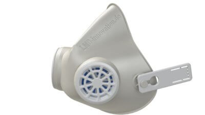 Nahaufnahme 3D-gedruckte Maske