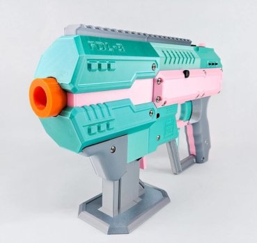 Schaum-Darts-Pistole aus dem 3D-Drucker