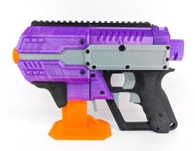 Schaum-Darts-Pistole aus dem 3D-Drucker