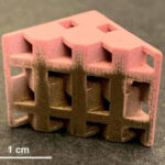 Farbiges Objekt aus dem 3D-Drucker