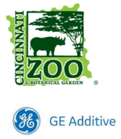 Logo GE Additive und Cincinnati Zoo