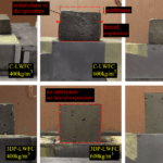 3D-gedruckte Würfel aus Schaumbeton