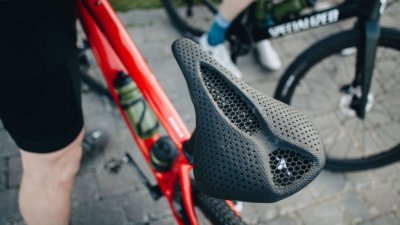 3D-gedruckter Sattel montiert