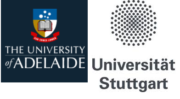 Logo Univ. Stuttgart und Univ. Adelaide