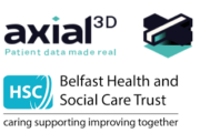 Axial3D und Belfast HSC-Trust Logos