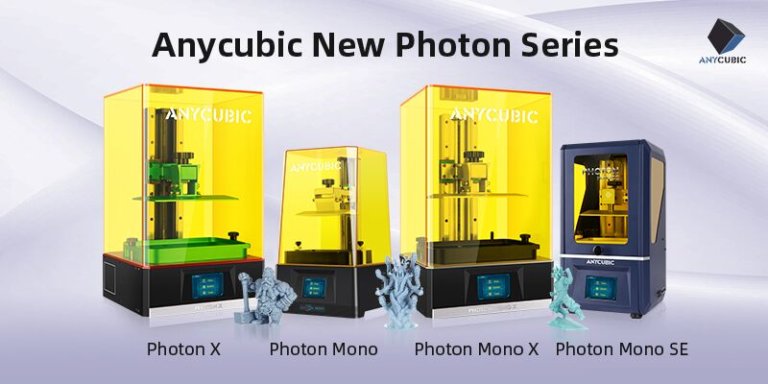 Anycubic bringt vier 3D-Drucker, Mono, Mono SE, Mono X und Photon X auf