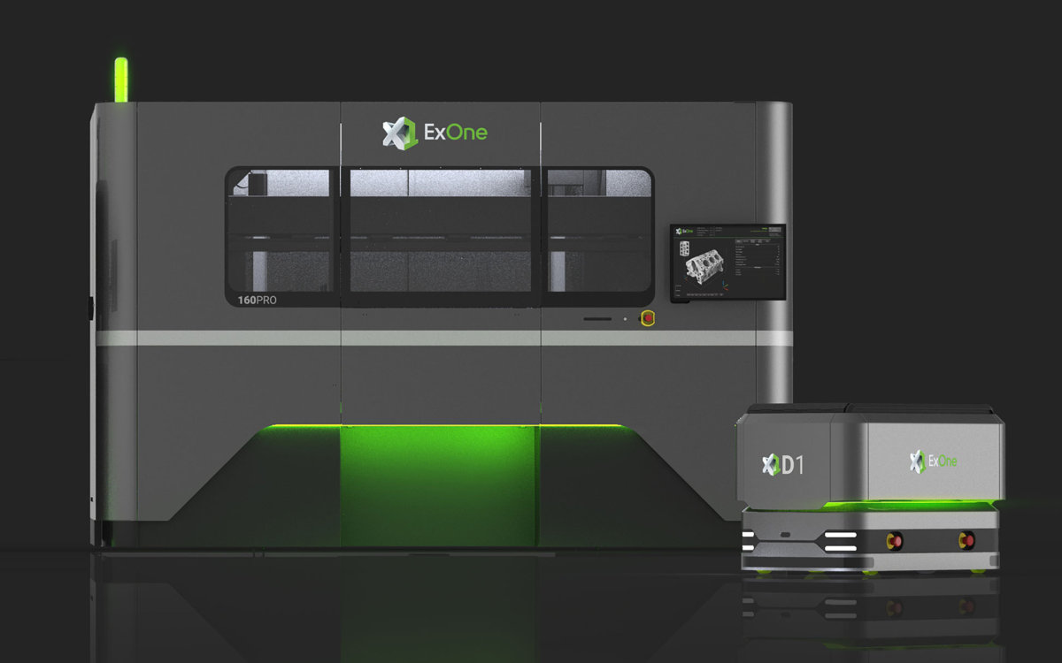 ExOne stellt neuen Metall-3D-Drucker InnoventPro und FTF-Fahrzeug X1D1 vor