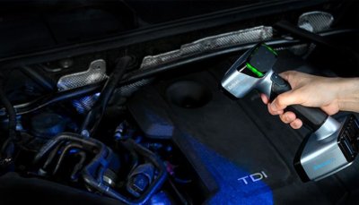 EinScan HX scannt Objekt