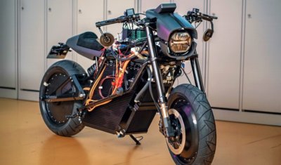 ethec-city Elektromotorrad mit 3D-gedruckten Bauteilen