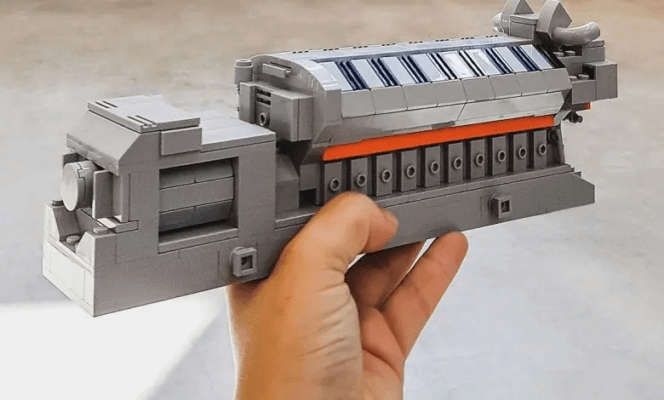 3D-gedrucktes Teil eines Motors