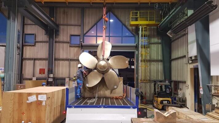 3D-gedruckter Propeller der Naval Group