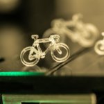 3D-gedrucktes Fahrrad aus Glas