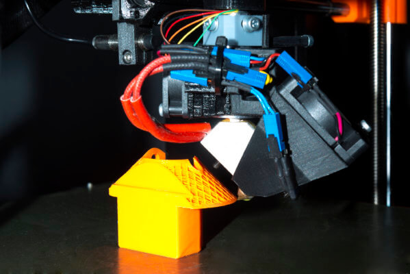 Nahaufnahme 3D-Drucker mit RotBot-Technik