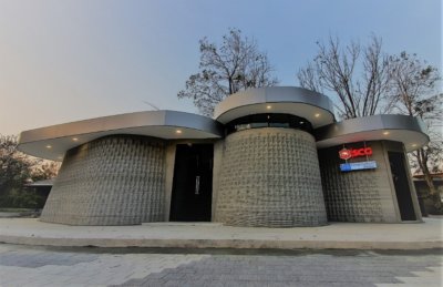 3D-gedrucktes Gebäude (fertig)