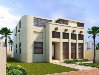 3D-gedrucktes Gebäude