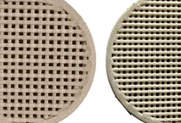 3D-gedruckte Keramik-Testobjekte