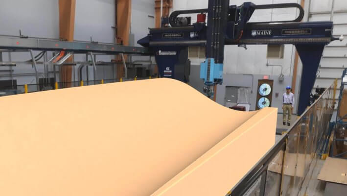 3D-gedrucktes Windblattformsegment