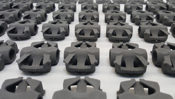 3D-gedruckter Pedalkörper in Massenproduktion