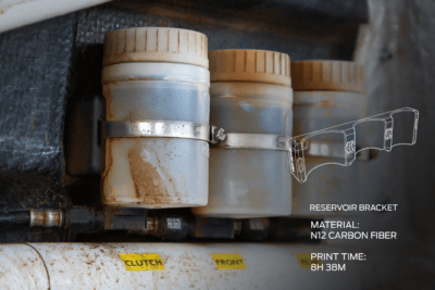 3D-gedruckte Halterung von Prodrive