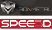3D in Metal und SPEE3D Logos