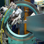 3D-gedruckte Gitterstruktur in Messposition