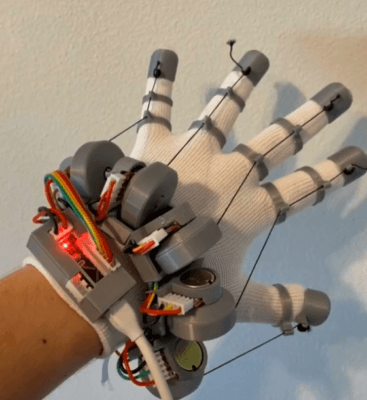 3D-gedruckte VR-Handschuhe
