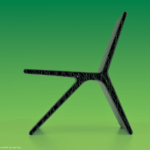 3D-Druck-Objekt aus mit Glasfasern gefülltem recyceltem Polyethylenterephthalat (rPET)