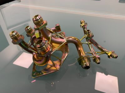 3D-gedrucktes Treibstoffsystem-Bauteil