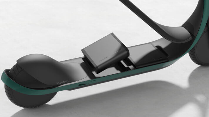 E-Scooter Scotsman Nahaufnahme