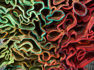 3D-gedrucktes Kunstwerk "Stilles Orchester" Nahaufnahme