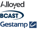Logos Alloyed, BCAST und Gestamp