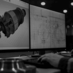 Person vor dem Computerbildschirm