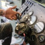 Ansicht Lenkradbereich nach Lenkradentfernung