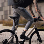 Mann auf Fahrrad