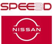 3D-Druck bei NISSAN von Spee3D Nissan und SPEE3D Logos