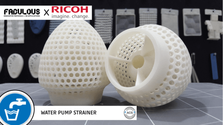 3D-gedrucktes Wasserpumpensieb aus ACTIVE