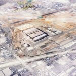 Neues Hauptquartier von Relativity Space von oben