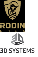 3D Systems und Rodin Cars Logos
