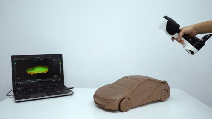 Laptop, Automodell, Scanner