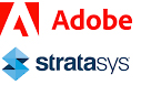 3D-Druck-News zu Stratasys und Adobe Adobe und Stratasys Logos