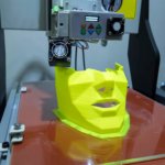 Gesicht aus dem 3D-Drucker