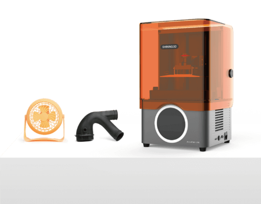 AccuFab-L4K mit 3D-gedruckten Gegenständen