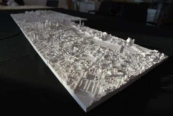 3D-gedrucktes Modell von London