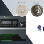 3D-Drucker X1 160Pro und Münzen und Printy Logo