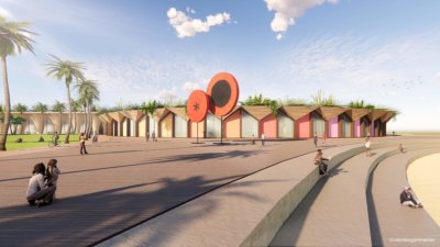 Ort zum Spazieren und Radfahren