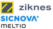 Sicnova, Ziknes und Meltio Logos