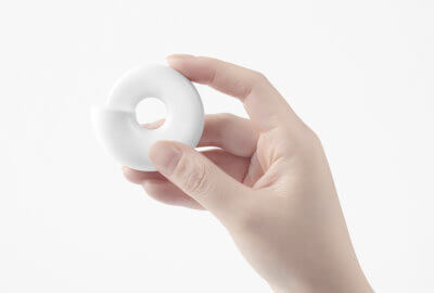 3D-gedrucktes Papiermesser Nautilus mit Hand