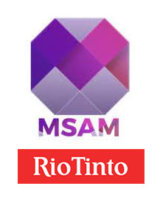 MSAM und Rio Tinto Logos