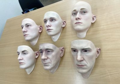 Gesichter der humanoiden Roboter